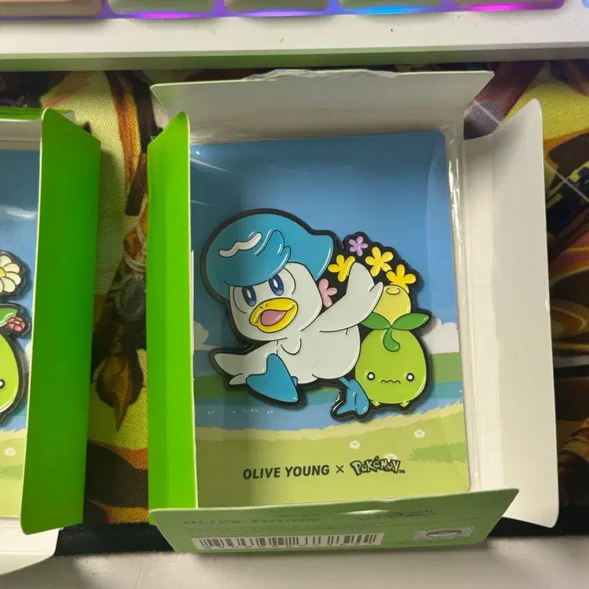 [BUNJANG] Pokemon Double Magnet Kuwakks / 올리브영 포켓몬스터 더블 마그넷 꾸왁스