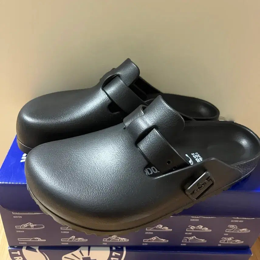 [BUNJANG] Birkenstock Boston EVA Black Narrow Sandals (Size 240/245) / [새상품] 버켄스탁 보스턴 에바블랙-내로우 240, 245