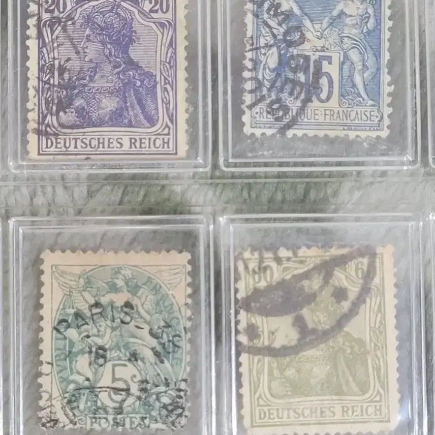 [BUNJANG] Vintage Stamp Collection (France, Germany, Canada, etc.) / 빈티지 우표 컬렉션 (프랑스, 독일, 캐나다 등)