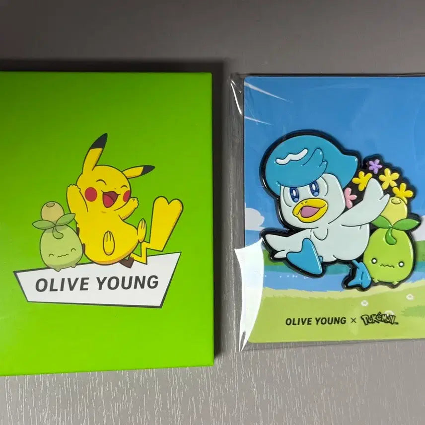 [BUNJANG] Olive Young Pokemon Double Magnet Kkuwax / 올리브영 포켓몬 더블 마그넷 꾸왁스 미니브 자석