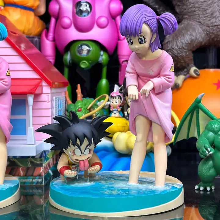 [BUNJANG] Dragon Ball Bulma &amp; Goku Repaint Figure / 드래곤볼 제일복권 부르마&amp;오공 리페인트