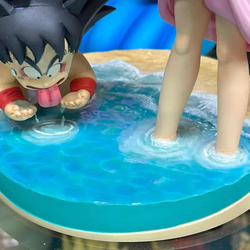 [BUNJANG] Dragon Ball Bulma &amp; Goku Repaint Figure / 드래곤볼 제일복권 부르마&amp;오공 리페인트