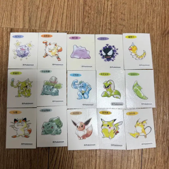 [BUNJANG] Pokemon 30th Anniversary Original Ttibusil Stickers / (덤드림)포켓몬 30주년 오리지날 띠부씰