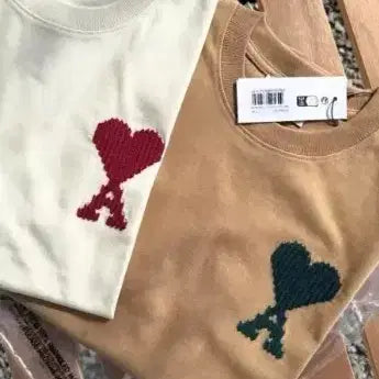 [BUNJANG] AMI Big Heart Logo Short Sleeve T-Shirt UTS352 / (정품/무료배송) 아미 빅하트 반팔티 UTS352 3컬러 S~XL