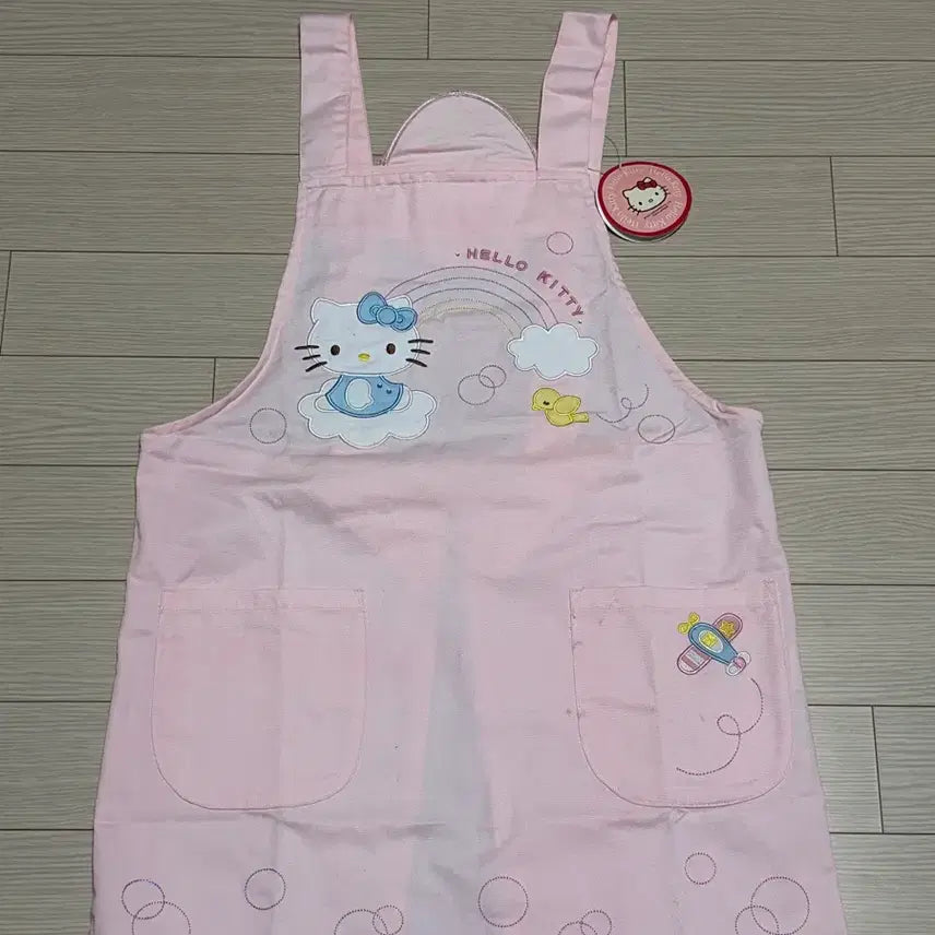 [BUNJANG] Hello Kitty Vintage Apron (Toddler Size) / 헬로키티 고전 앞치마