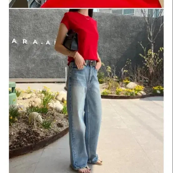 [BUNJANG] Mingming Market Raw Denim Pants Long Size 38 / 새상품 밍밍마켓 로우데님팬츠 롱 38사이즈 팝니다 !!
