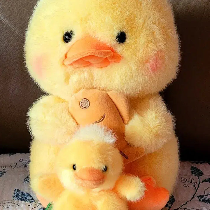 [BUNJANG] 30cm Fish-Shaped Bread Plush Toy with Totoz Duck Keyring (New) / [가격내림]붕어빵 오리 인형 30cm+토토즈 오리 키링(새상품)