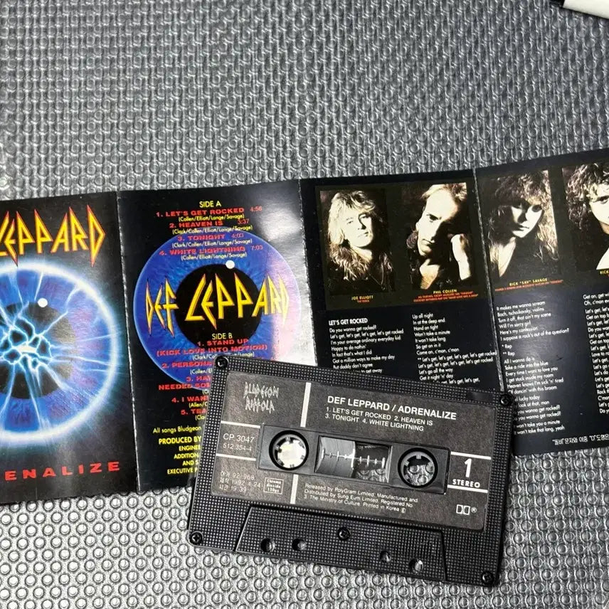 [BUNJANG] Def Leppard Cassette Tape Bundle Set (3 Types) / 데프 레파드 카세트테이프 3종(일괄) 상태 완전 굿