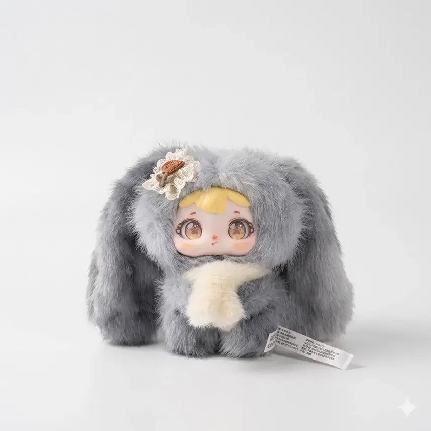[BUNJANG] Baby Flower Rabbit Plush Doll / 베이비 플라워 토끼 인형