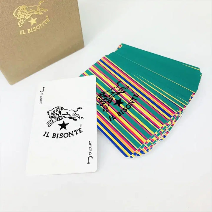 [BUNJANG] IL BISONTE Stripe Trump Card Limited Edition / IL BISONTE 일비종떼 스트라이프 트럼프카드 한정판 소장용 A584