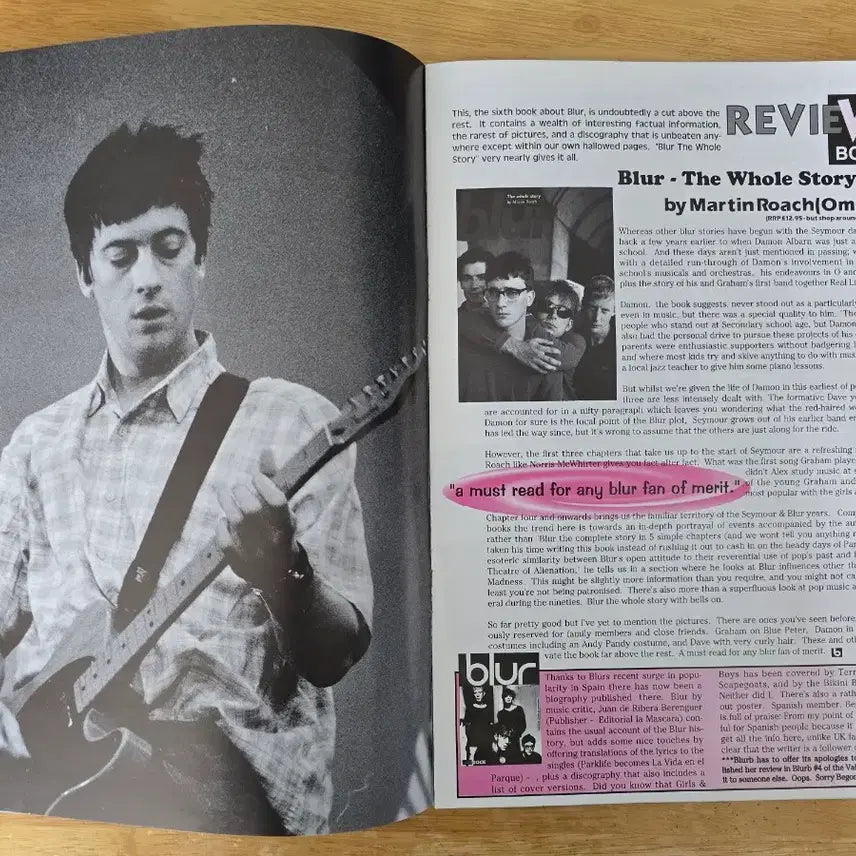 [BUNJANG] Blur Fan Club Magazine 