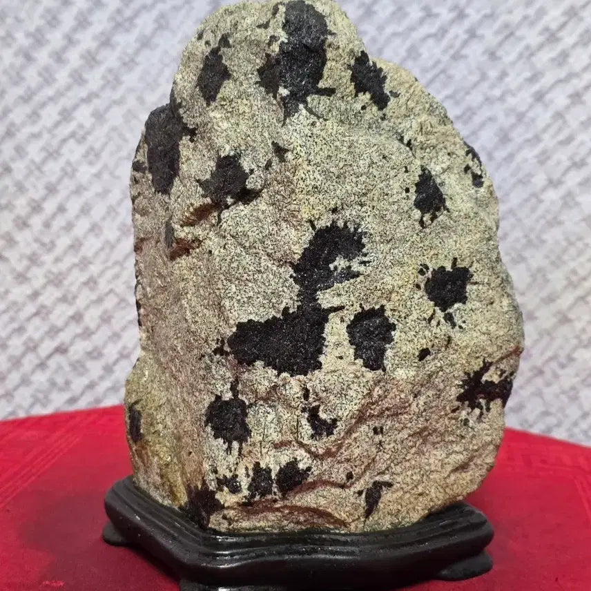 [BUNJANG] Natural Black Flower Stone Art / 국내 흑국 / 꽃돌
