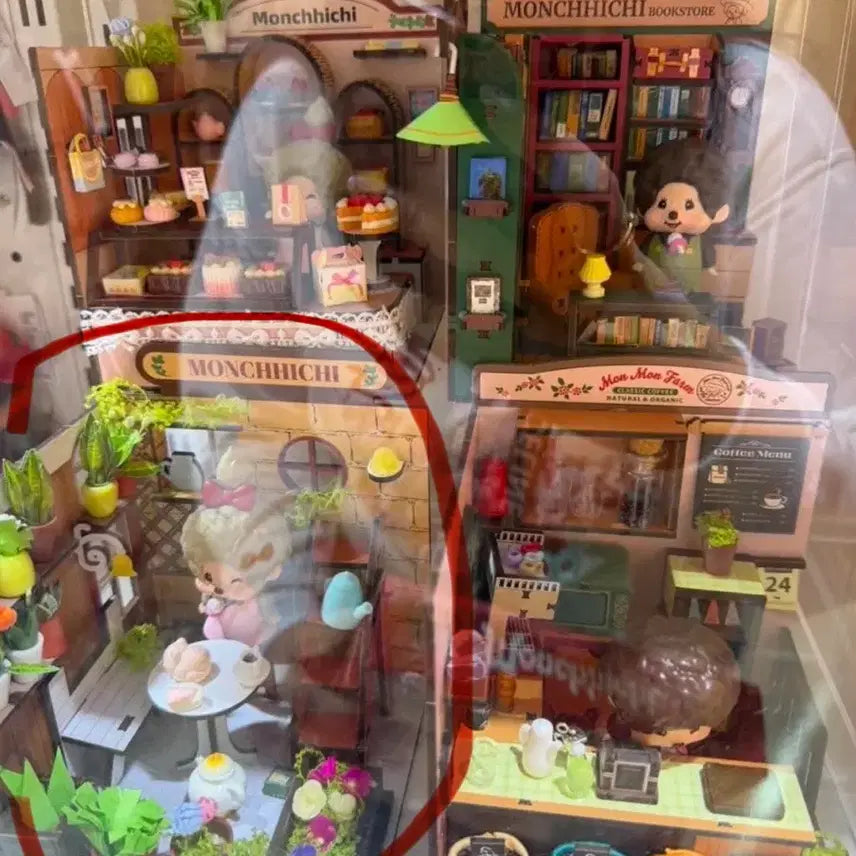 [BUNJANG] Miniso Monchhichi Florist Figure (Sealed) / 미니소 몬치치 꽃집 피규어(미개봉)