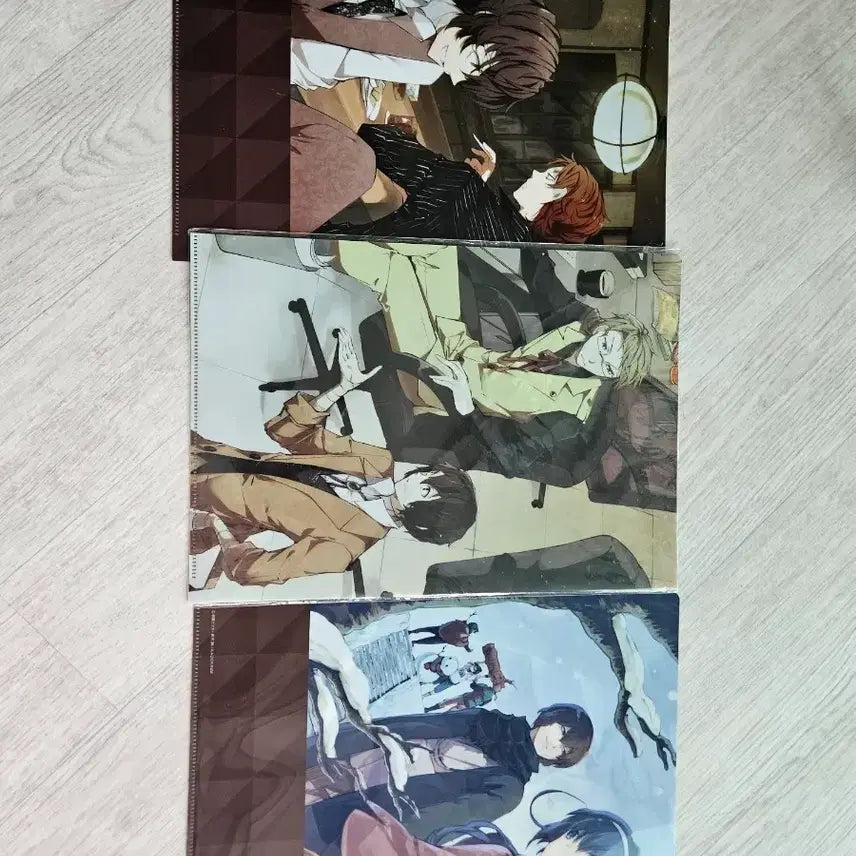[BUNJANG] Bungo Stray Dogs A4 Clear File Set (3 Types) / 문호스트레이독스 문스독 A4 클리어파일 3종 세트