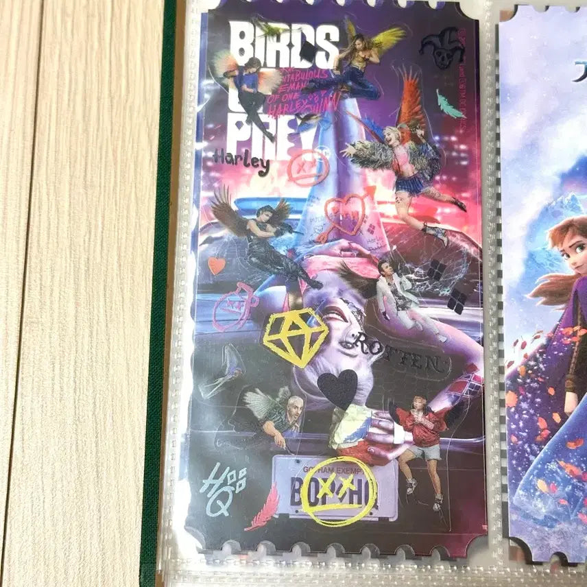 [BUNJANG] Birds of Prey Original Ticket &amp; Sticker Set / [전용박스포장]영화 버즈오브프레이 오리지널티켓 할리퀸의황홀한해방