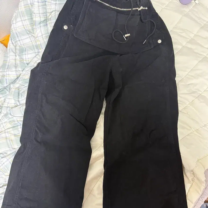[BUNJANG] Picky Society Pocket String Pants Black / 피키소사이어티 포켓 스트링 팬츠 블랙