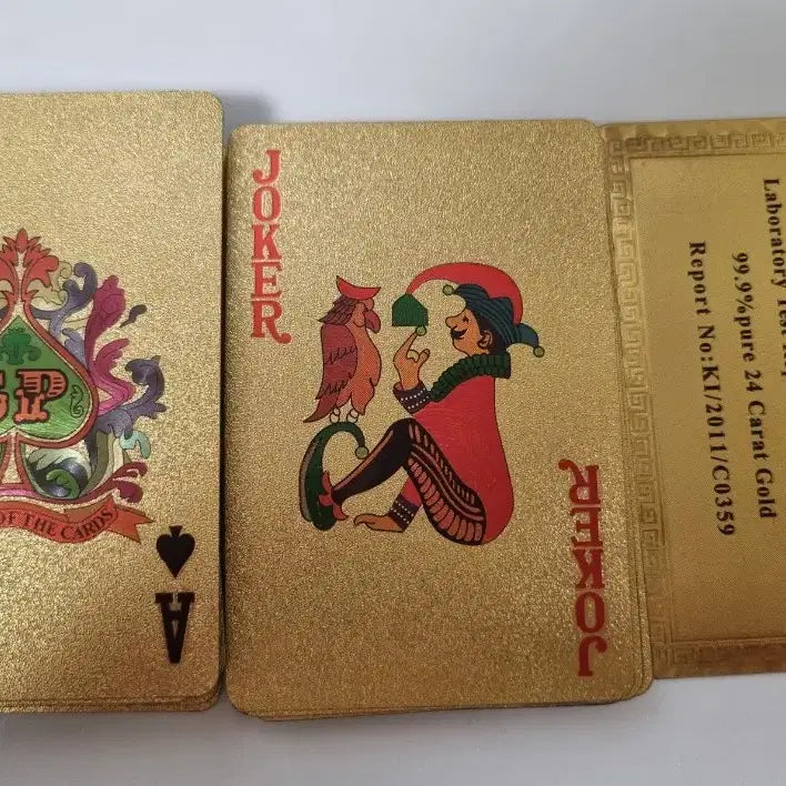 [BUNJANG] Gold Trump Card Game / 금 트럼프 카드 원카드