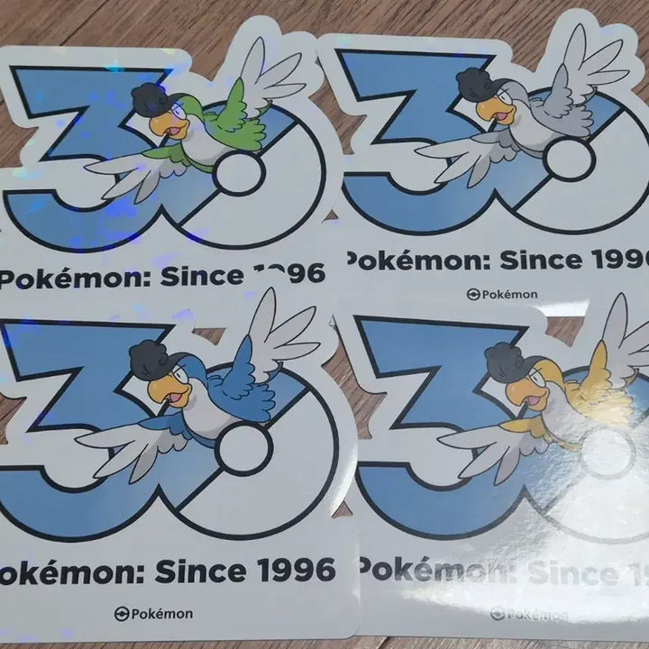 [BUNJANG] Pokemon 30th Anniversary Logo Sticker Set / 포켓몬스터 30주년 로고 스티커