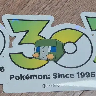 [BUNJANG] Pokemon 30th Anniversary Logo Sticker Set / 포켓몬스터 30주년 로고 스티커