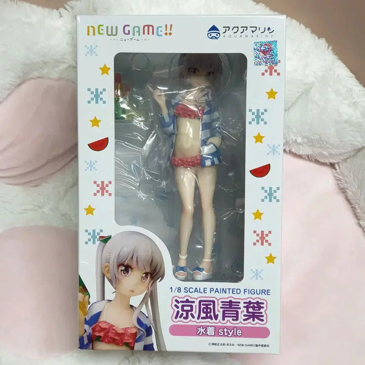 [BUNJANG] New Game Suzukaze Aoba Swimsuit Scale Figure (Unsealed) / 택포14 1/8 뉴게임 스즈카제 아오바 수영복 피규어 스케일 미개봉