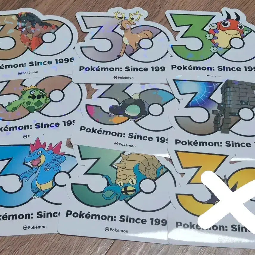 [BUNJANG] Pokemon 30th Anniversary Logo Sticker / 포켓몬스터 30주년 로고 스티커