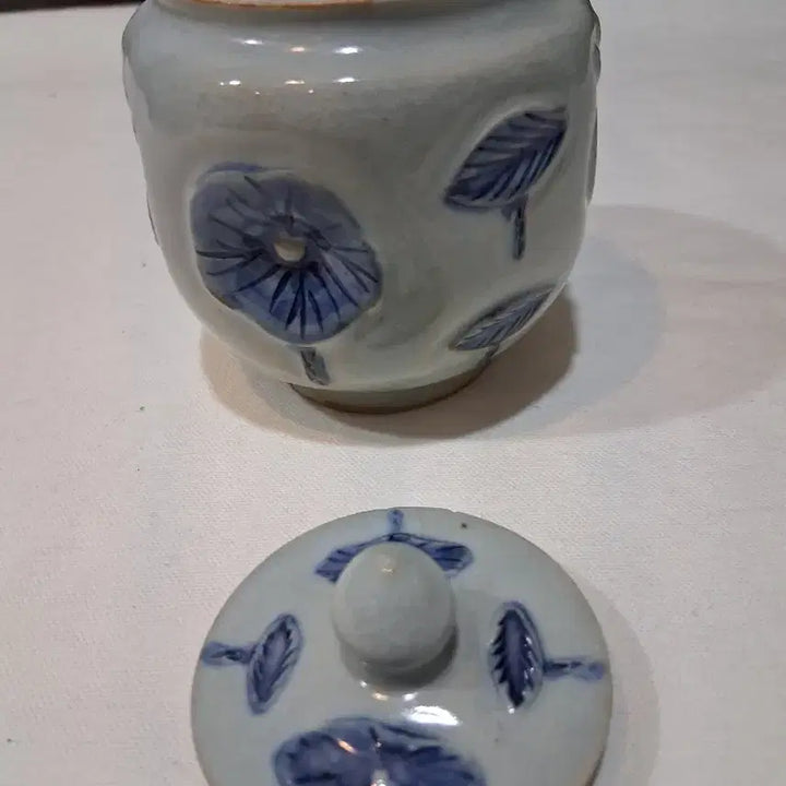 [BUNJANG] Seok-Gwang Su Celadon Porcelain Tea Caddy / 장작가마 무형문화재 한도 서광수 청화백자차호