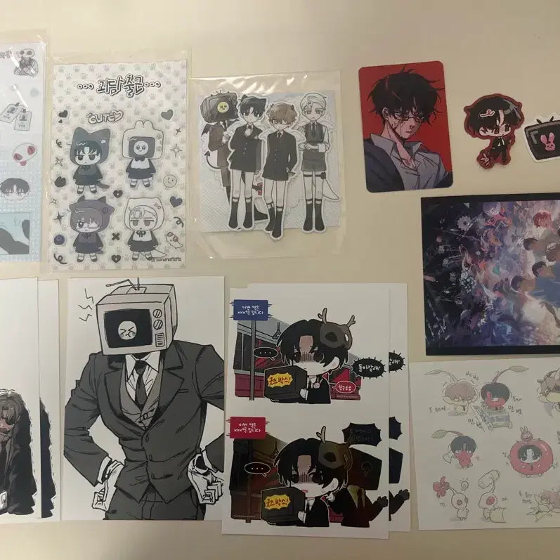 [BUNJANG] Demutjyeo "Goedamchulgeun" Photo Booth Strips &amp; Stickers Bundle / 괴담출근 데못죽 프박&amp;스티커 판매양도