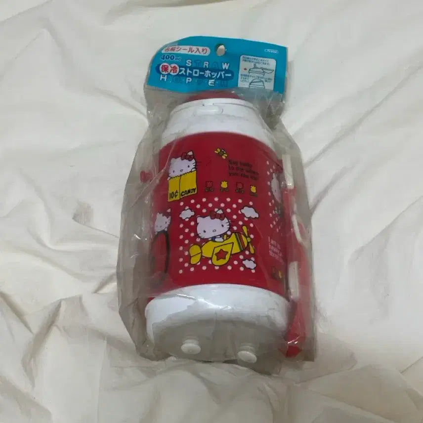 [BUNJANG] 2007 Hello Kitty Straw Water Bottle - Japanese / 2007 고전 헬로키티 물통 물병 일본제 고전 제품
