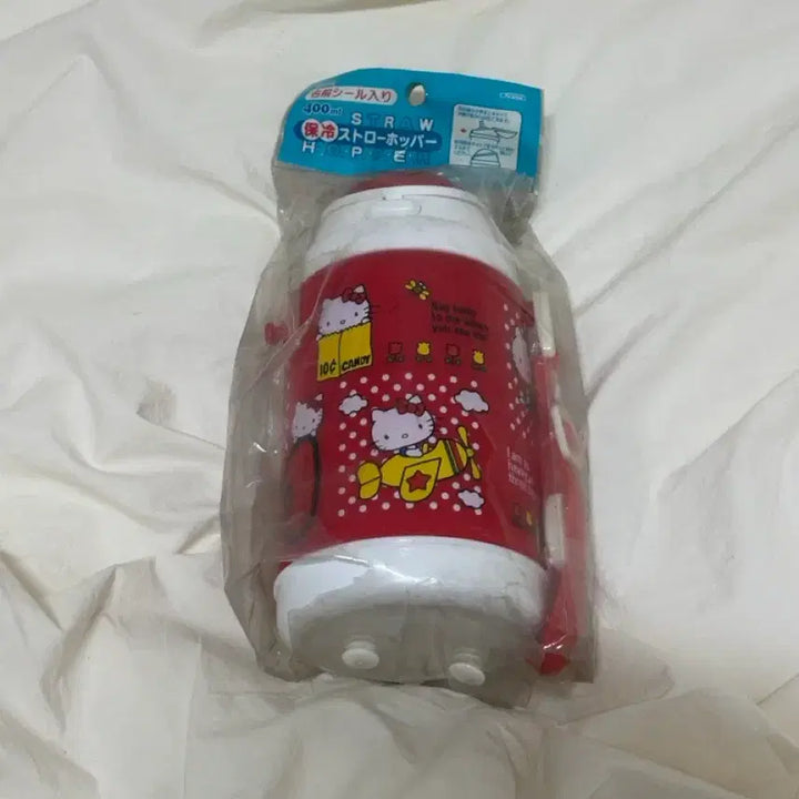 [BUNJANG] 2007 Hello Kitty Straw Water Bottle - Japanese / 2007 고전 헬로키티 물통 물병 일본제 고전 제품