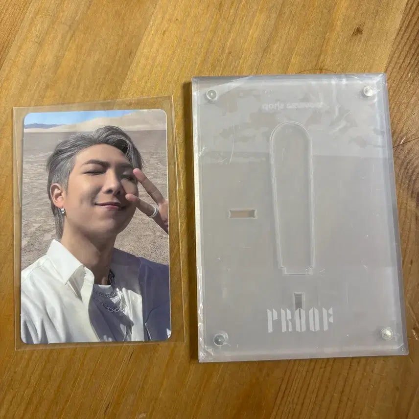 [BUNJANG] BTS Proof RM Photocard &amp; Acrylic Stand / 방탄소년단 BTS Proof RM 포토카드 + 아크릴 스탠드