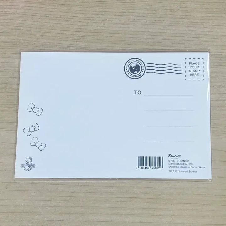 [BUNJANG] Universal Studios Singapore Hello Kitty Postcard / [희귀] 유니버셜 스튜디오 싱가포르 헬로키티 엽서 산리오
