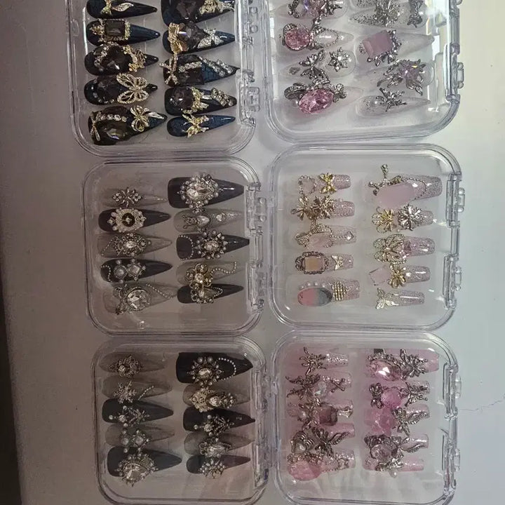 [BUNJANG] Full-Parts Nail Tips (L) &amp; Standard Tips (M) / 풀파츠네일팁L 일반팁M