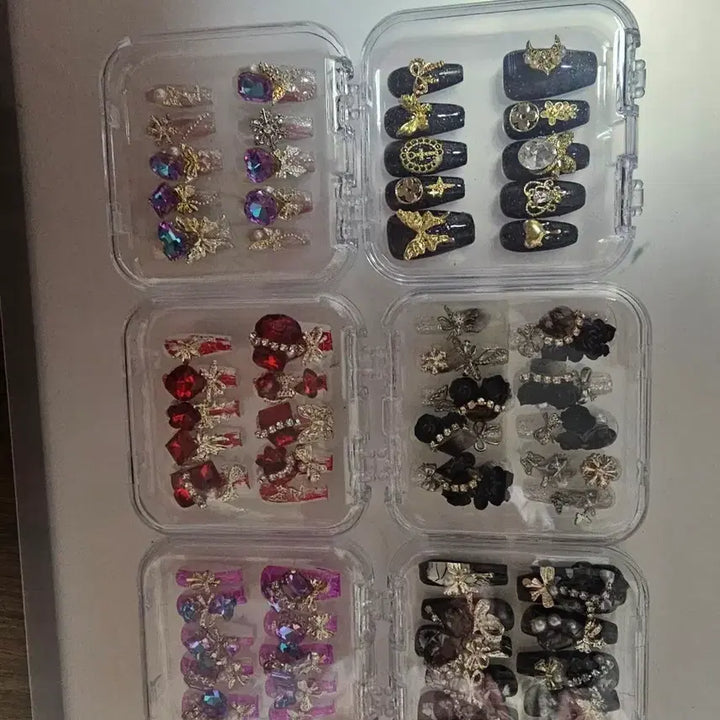 [BUNJANG] Full-Parts Nail Tips (L) &amp; Standard Tips (M) / 풀파츠네일팁L 일반팁M