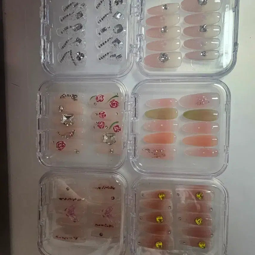 [BUNJANG] Full-Parts Nail Tips (L) &amp; Standard Tips (M) / 풀파츠네일팁L 일반팁M