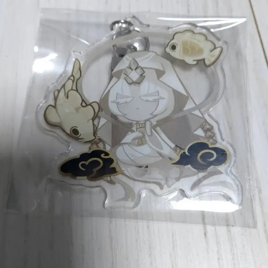 [BUNJANG] Cookie Run Mystic Flower Cookie Keychain / 쿠키런 비공굿 미스틱 플라워맛 쿠키 키링