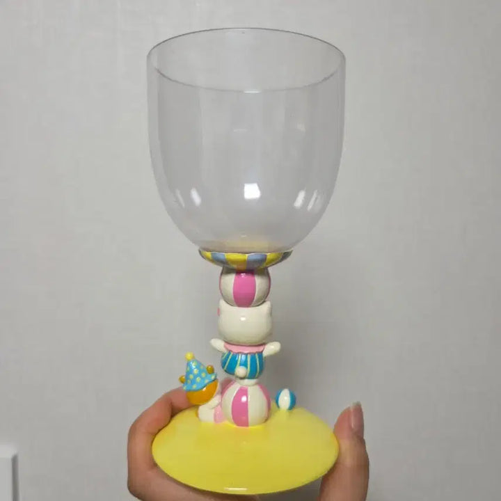 [BUNJANG] Sanrio Classic Kitty "Cup Circus" Wine Glass / 산리오 고전키티 키티 쿠리링 와인잔 컵 서커스컵