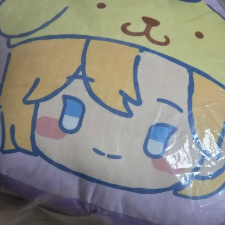 [BUNJANG] Flesh Pull Noah Face Cushion + Samsway Keyring Bundle Set / 플뿌 노아 페이스 쿠션+삼왜 키링