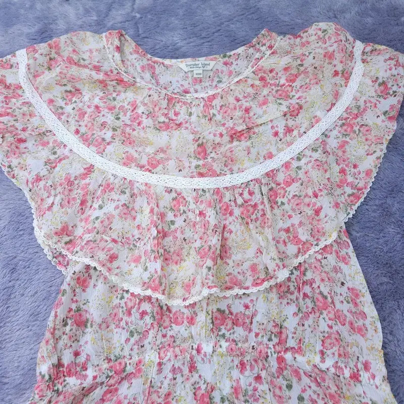 [BUNJANG] Thursday Island Blouse / 90(M) 써스데이아일랜드 블라우스 | 0519B13