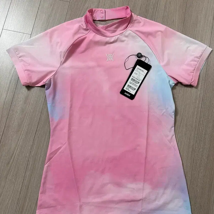 [BUNJANG] Anew Pink Gradient Short Sleeve T-Shirt M / 어뉴 핑크 그라데이션 반팔 티셔츠 M
