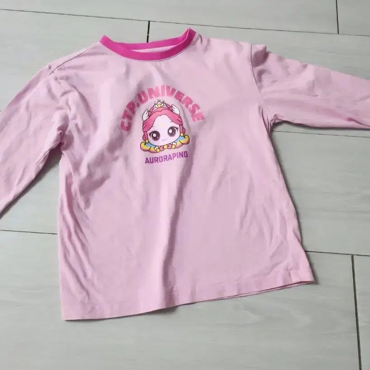 [BUNJANG] Tini-ping Aurora-ping Round T-shirt (110) / 티니핑,오로라핑 라운드티(110)