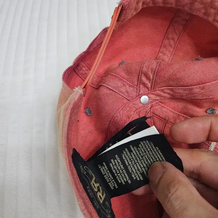 [BUNJANG] RRL Pink Cotton Cap / 더블알엘 rrl 볼캡 핑크