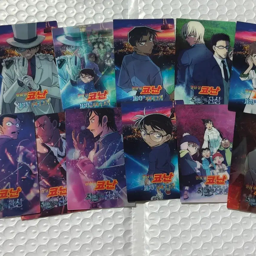 [BUNJANG] Detective Conan Lenticular Card, Trump Card, Badge, Four-Cut Photo Bundle Set / 명탐정 코난 렌티큘러 카드 트럼프 카드 뱃지 네컷 일괄