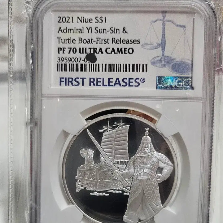 [BUNJANG] 2021 Yi Sun-sin Turtle Ship Silver Medal NGC PF70 First Edition / 2021 이순신 거북선 은화  NGC PF70 퍼스트릴리즈 메달 은메달