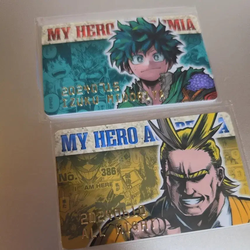 [BUNJANG] My Hero Academia 2024 Birthday Card Set - Izuku Midoriya &amp; All Might / 히로아카 나히아 2024 버스데이 카드 미도리야 올마이트