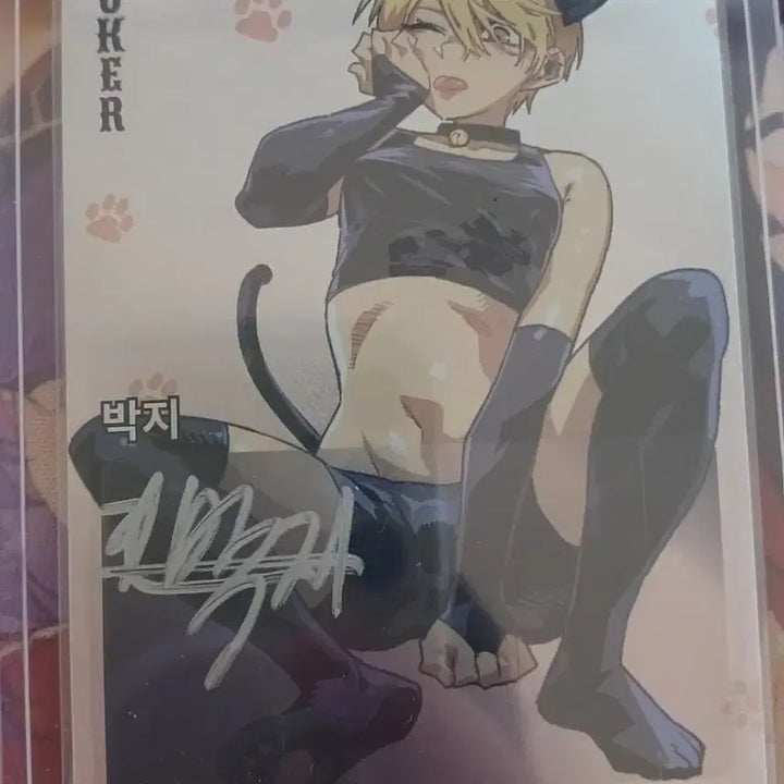 [BUNJANG] Shoulder Pick Park Ji Autographed SSR Illustration Card / 숄더픽 박지 싸인 카드 SSR 일러스트 카드