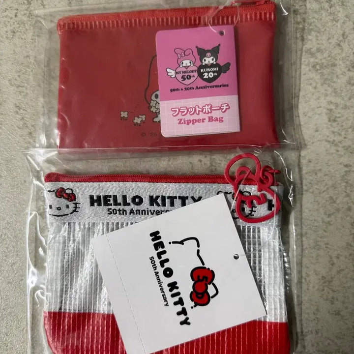 [BUNJANG] Sanrio Characters Multi-purpose Mini Pouch Set (2 Types) / 산리오 캐릭터 다용도 미니 파우치 2종세트