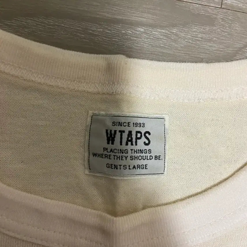 [BUNJANG] WTAPS 3/4 Sleeve T-Shirt / [L] WTAPS 3/4 슬리브 T