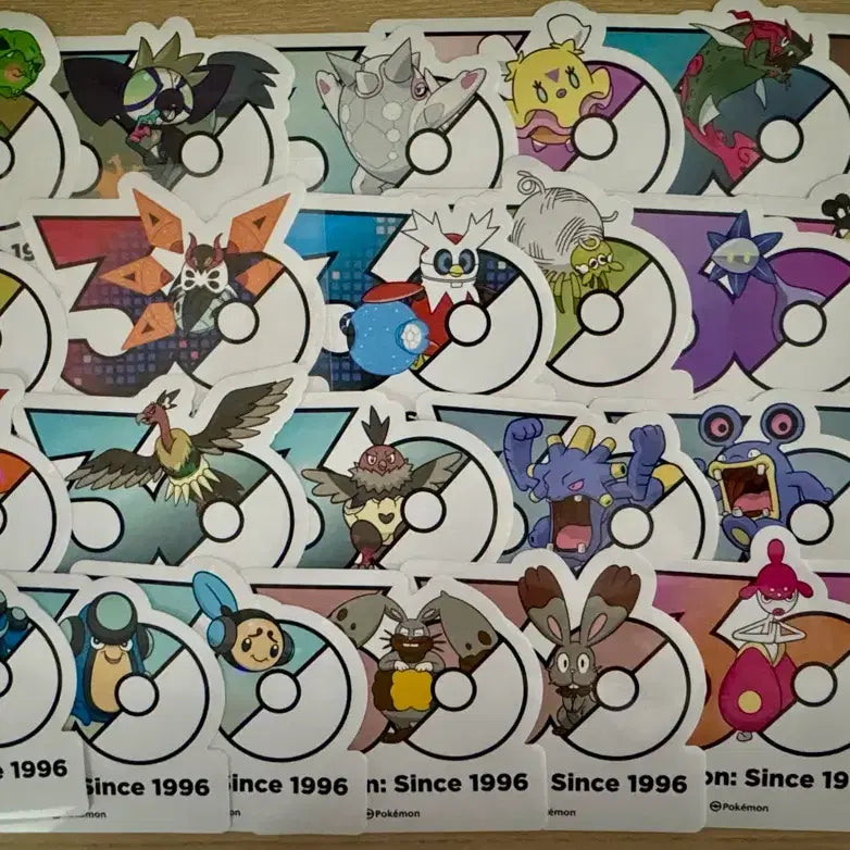 [BUNJANG] Pokemon Pop-Up 30th Anniversary Logo Sticker - Trade / 포켓몬 성수 팝업 30주년 로고스티커 교환