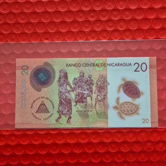 [BUNJANG] Nicaragua 20 Cordoba Banknotes (2014-2022) / 니카라과 지폐 미사용 20코르도바 2014-2022년