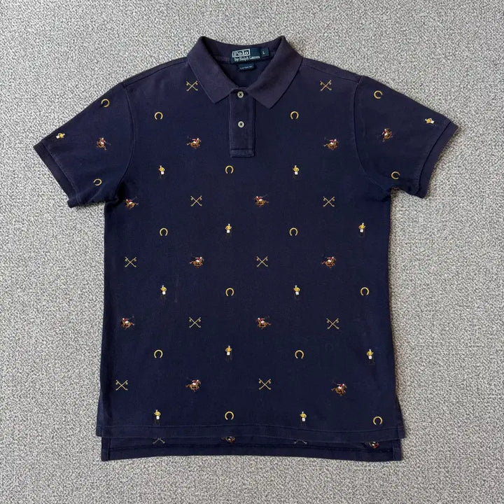 [BUNJANG] Polo Ralph Lauren Embroidered Short Sleeve Polo Shirt / 폴로 랄프로렌 반팔 카라티 L